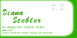 diana stebler business card